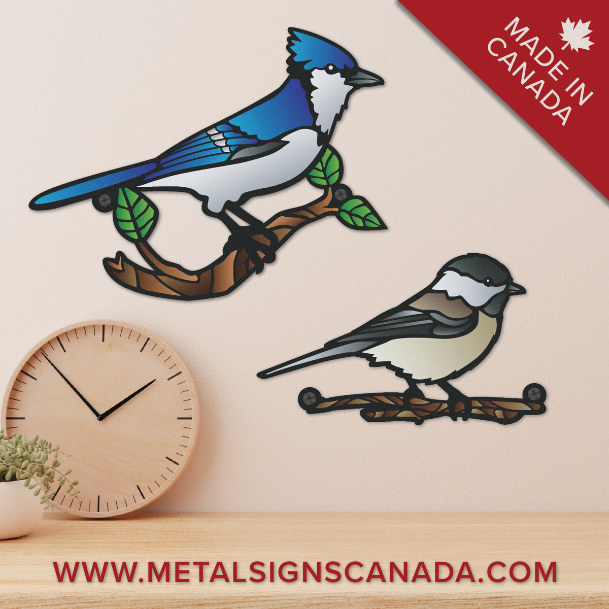 Bring Nature into Your Home with Metal Signs Canada's Printed Bird Collection