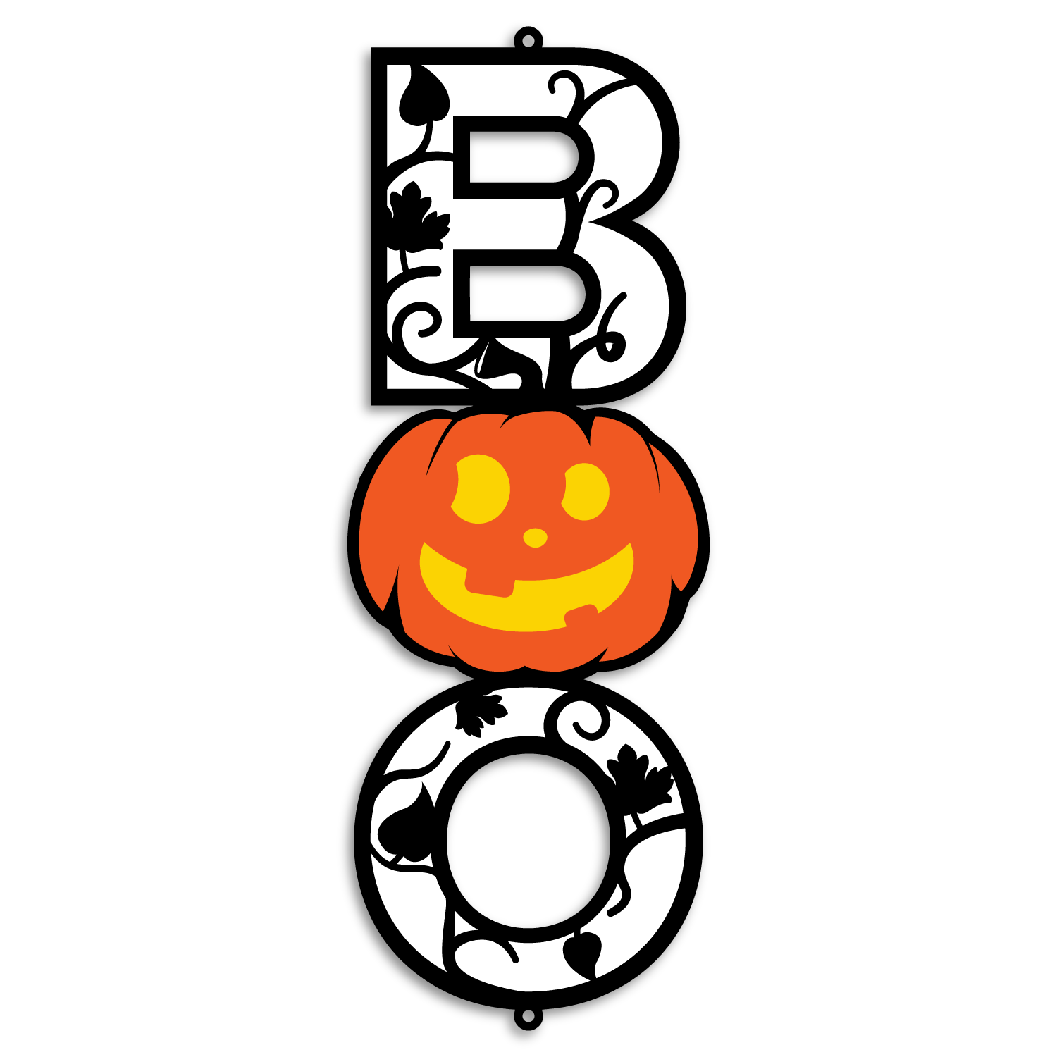 Halloween Boo Sign - Pumpkin