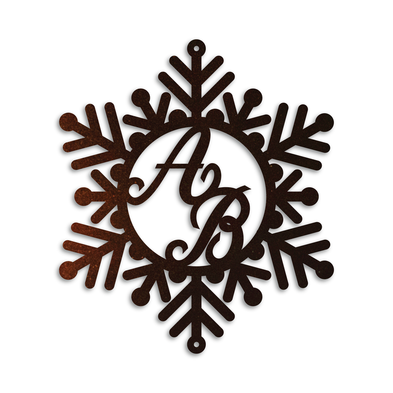 Circle Snowflake Monogram