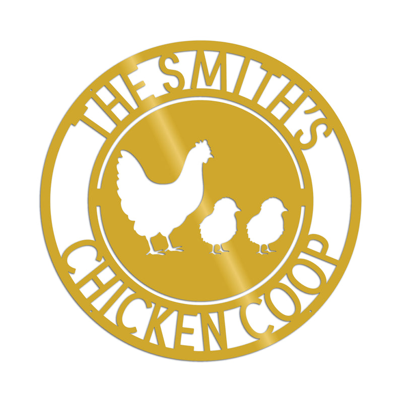 Personalized Chicken Sign