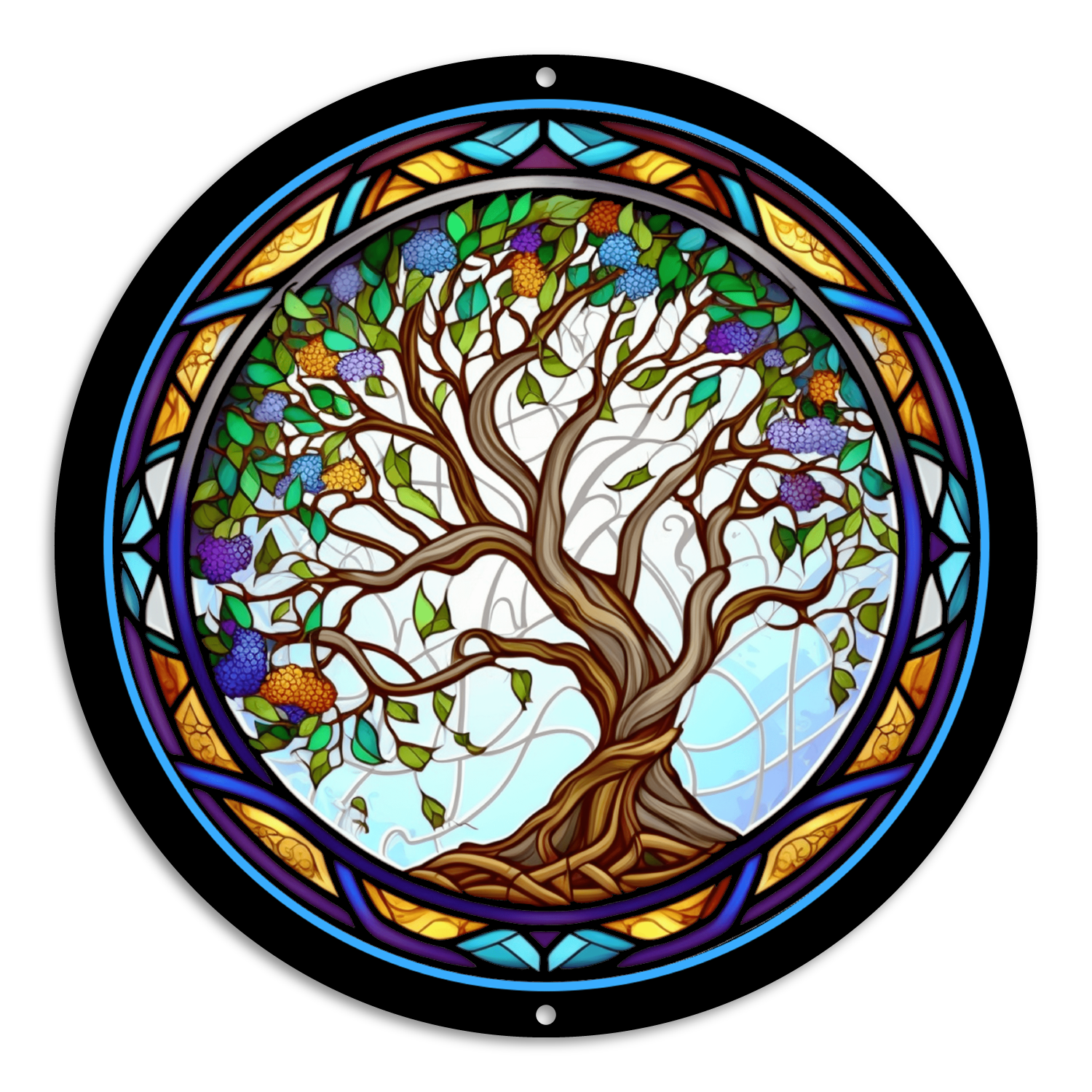 Stained Glass Style Print Tree of Life (#4)