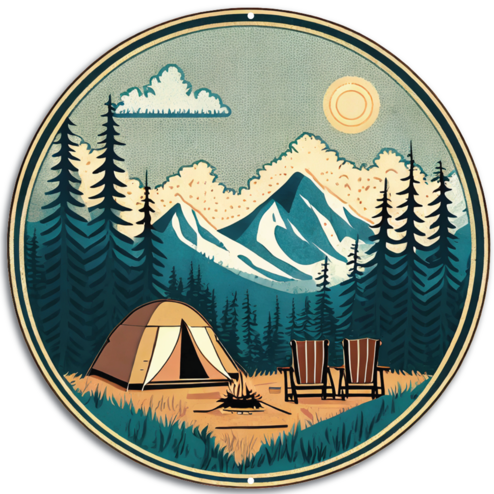 Camping Scene – metalsignscanada