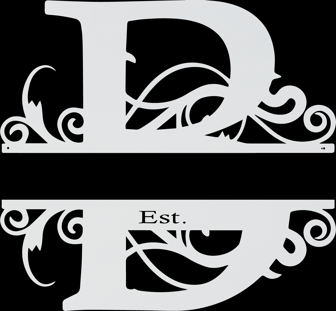 "B" Monogram with Established Date