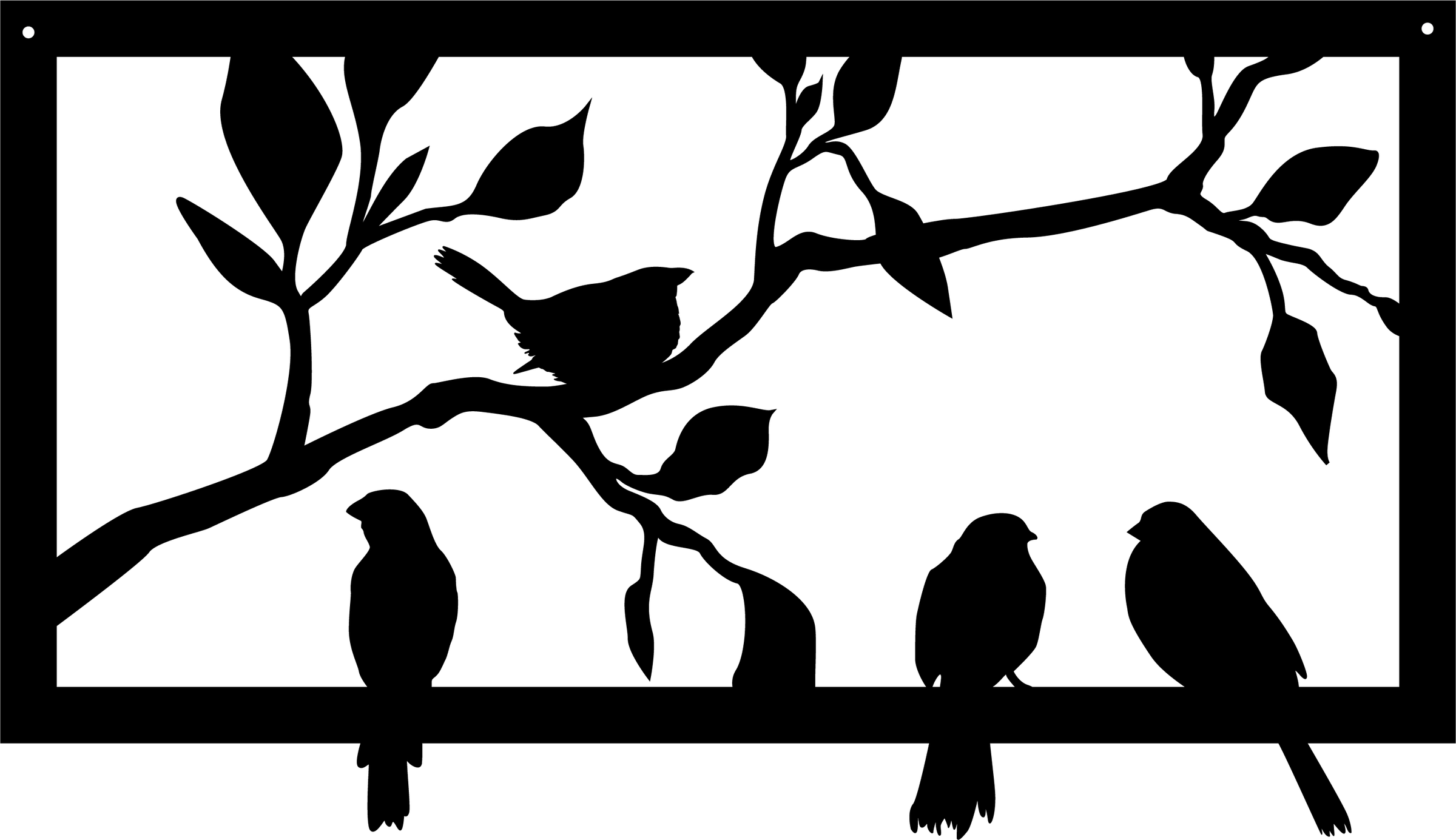 Birds & Branch Name Sign