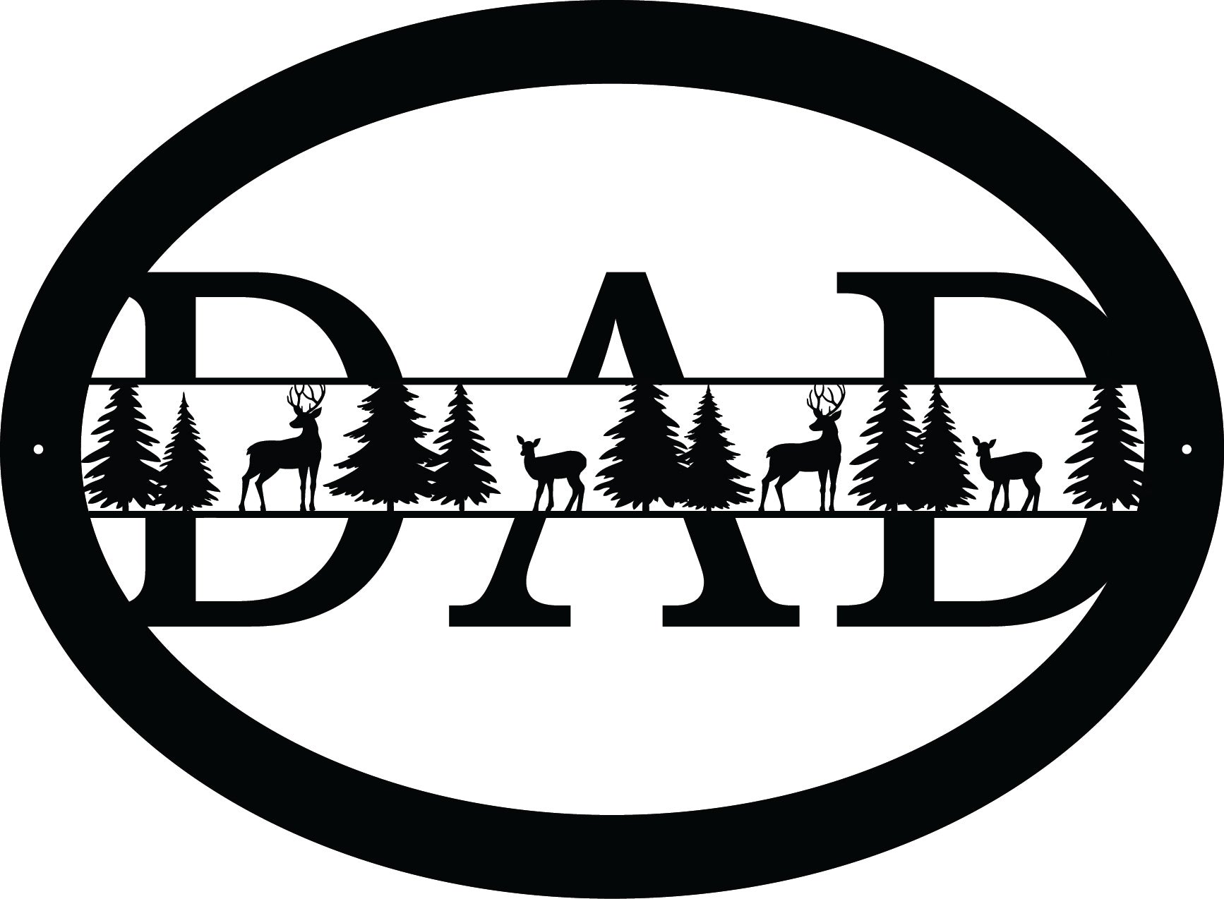 Personalized Deer Dad