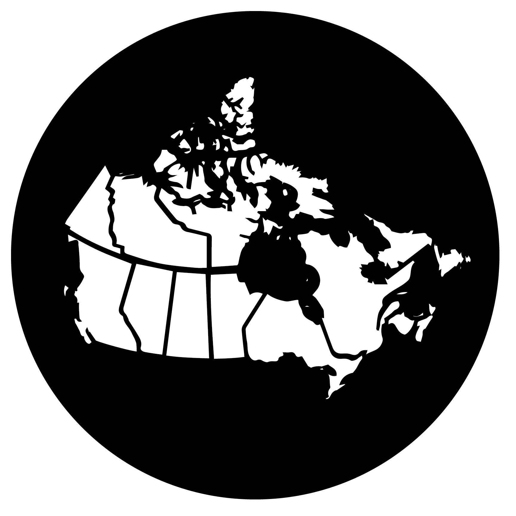 metal map of canada with name