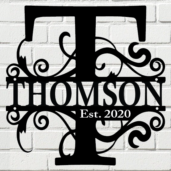 "T" Monogram with Established Date