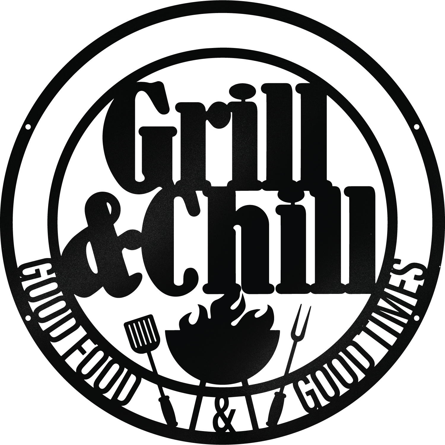 Grill & Chill Personalized Sign
