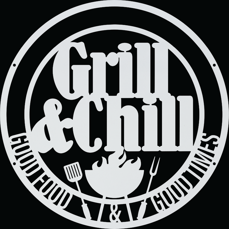 Grill & Chill Personalized Sign