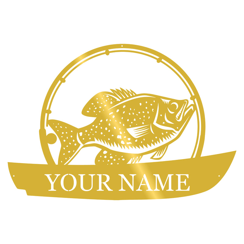 Sunfish Fish Monogram