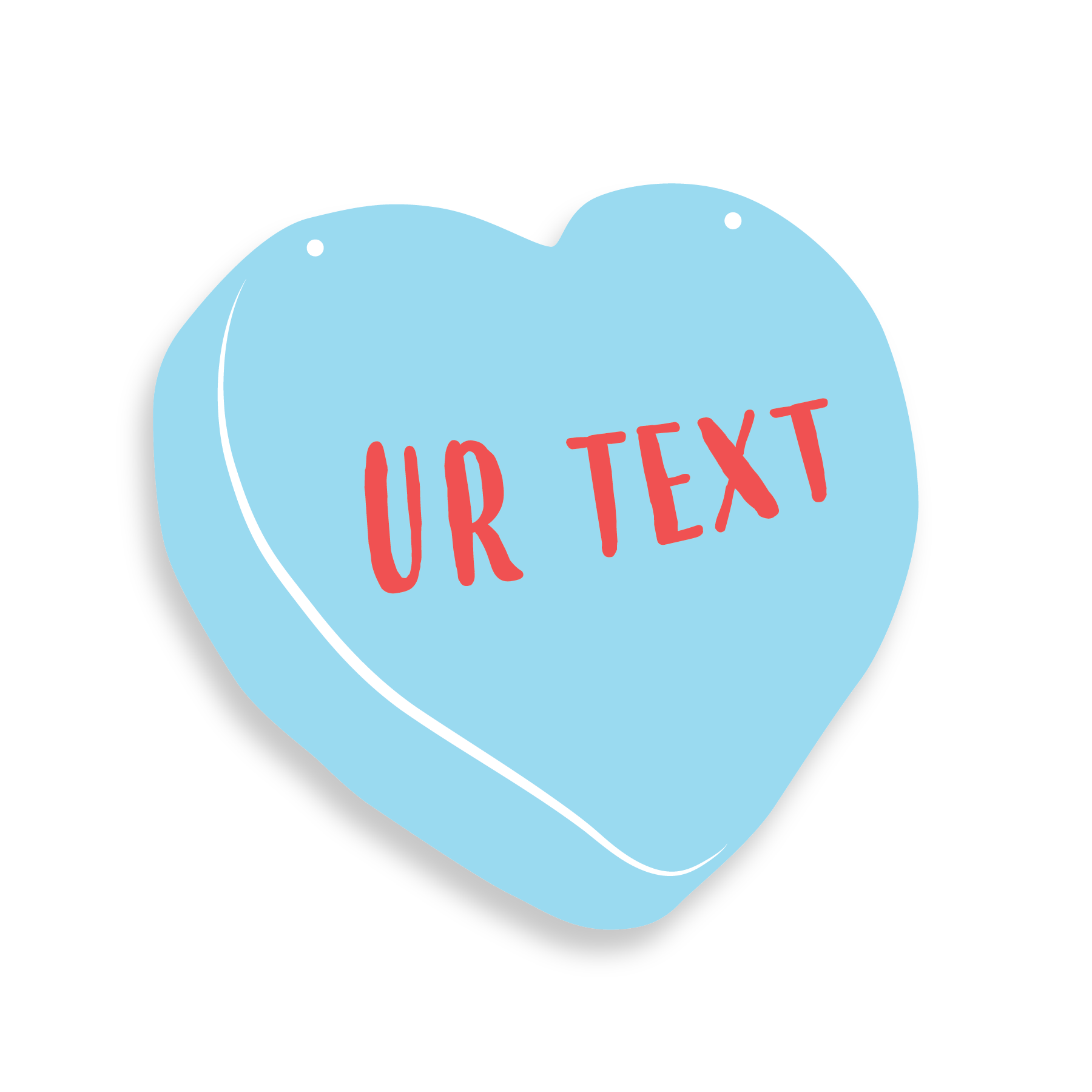 Personalized Candy Heart Sign