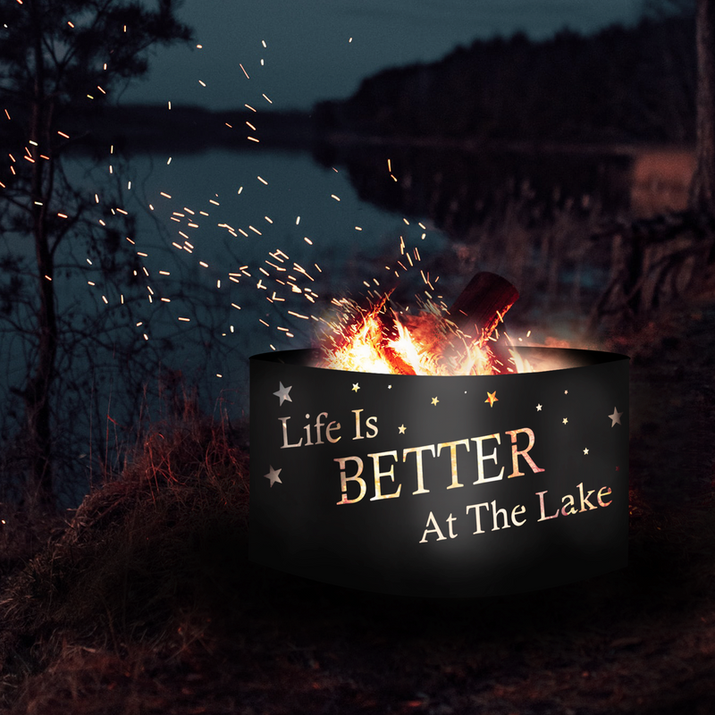 Life is Better at the Lake Firepit Ring