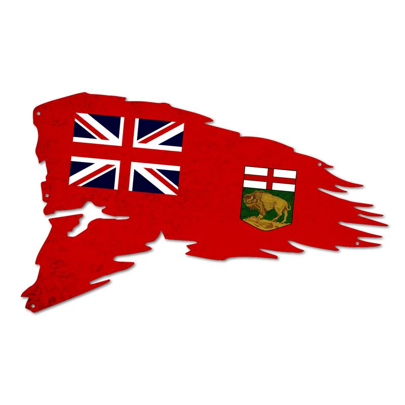 Manitoba Provincial Tattered Flag