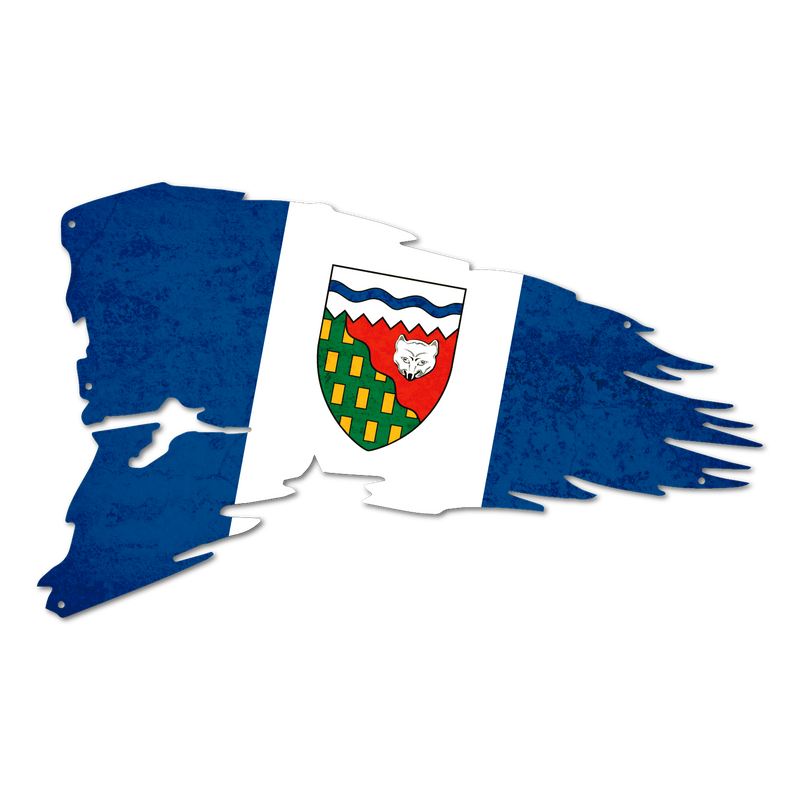 Northwest Terrritories Provincial Tattered Flag
