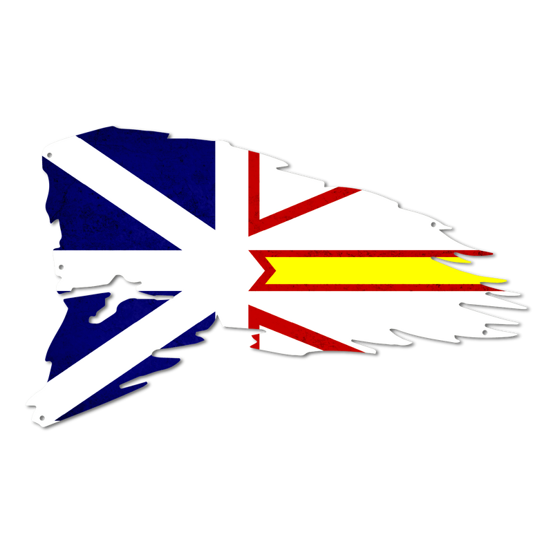 Newfoundland and Labrador Provincial Tattered Flag