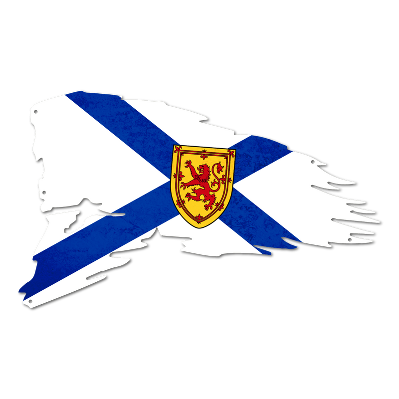 Nova Scotia Provincial Tattered Flag