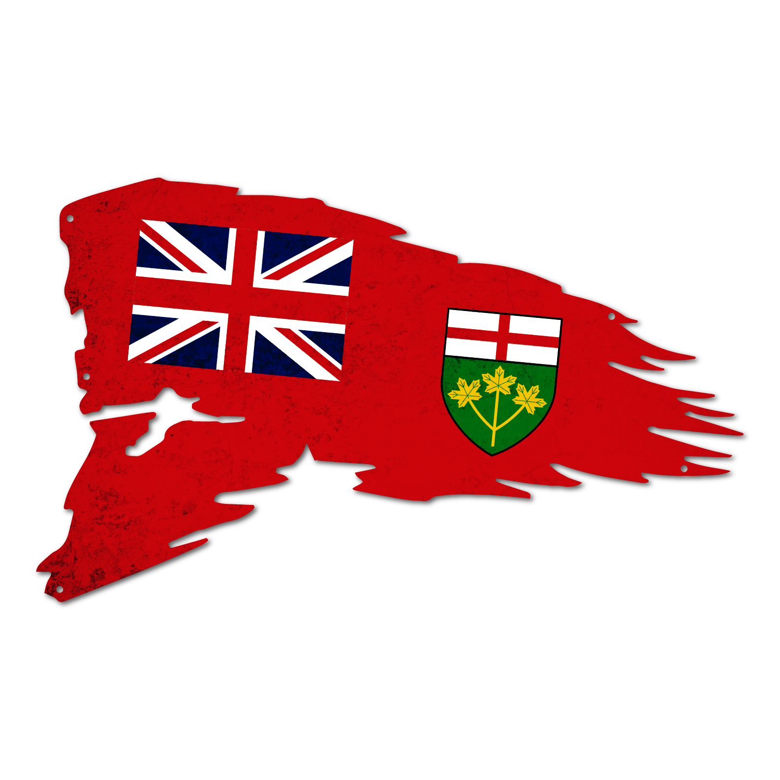 Ontario Provincial Tattered Flag