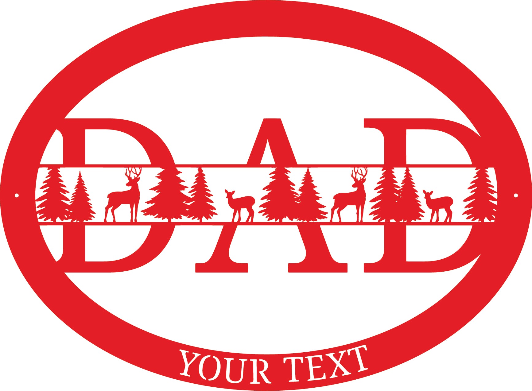 Personalized Deer Dad