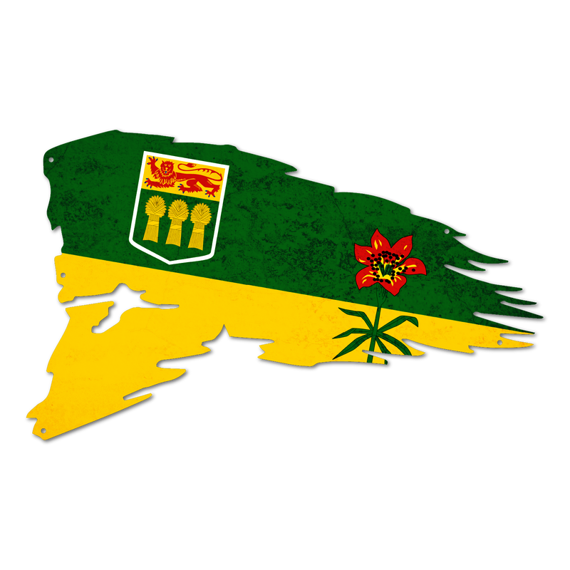 Saskatchewan Provincial Tattered Flag