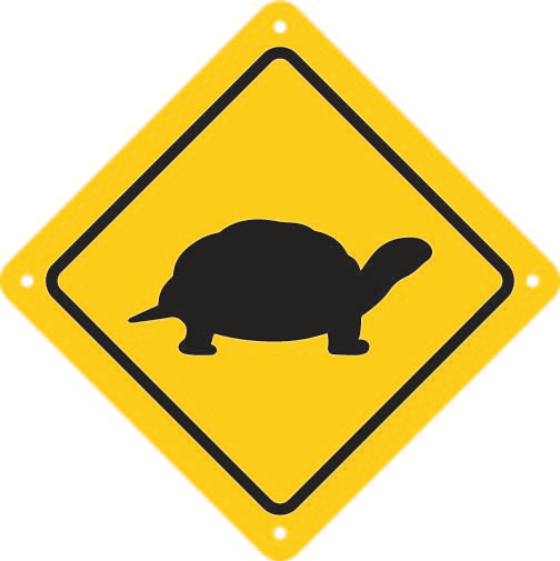 Turtle Road Sign