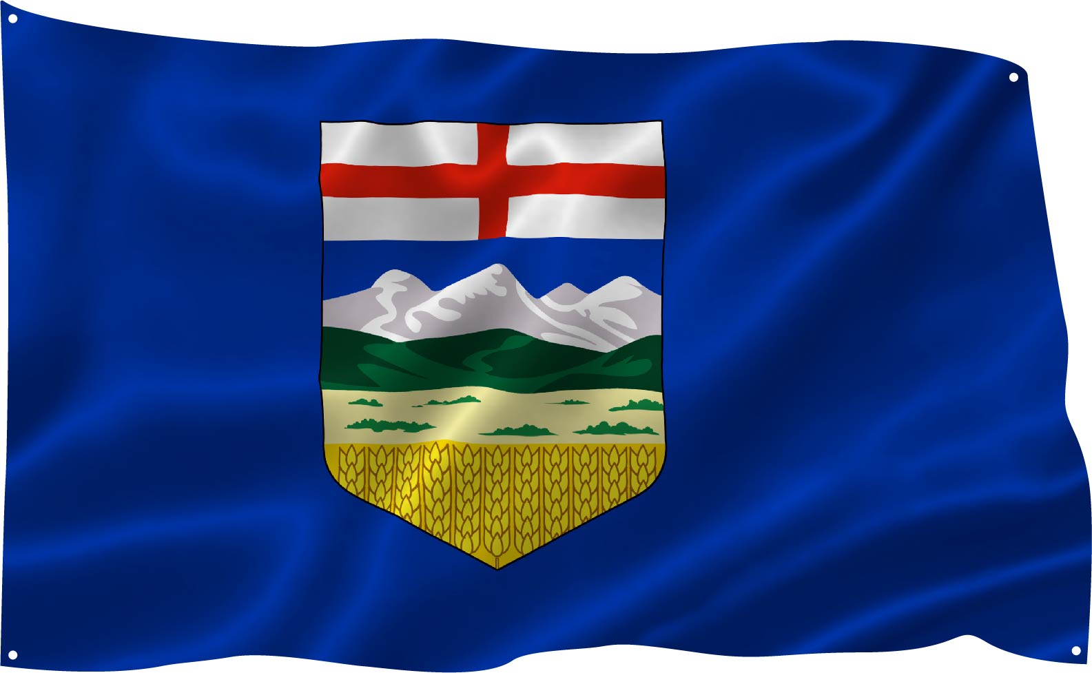 Waving Alberta Flag
