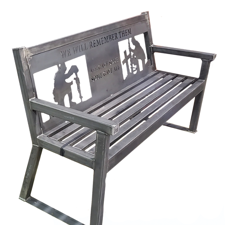 Personalized Steel Bench
