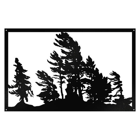 Sweeping Pines Trees Landscape