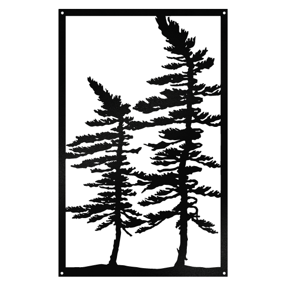 Sweeping Pines Trees Portrait