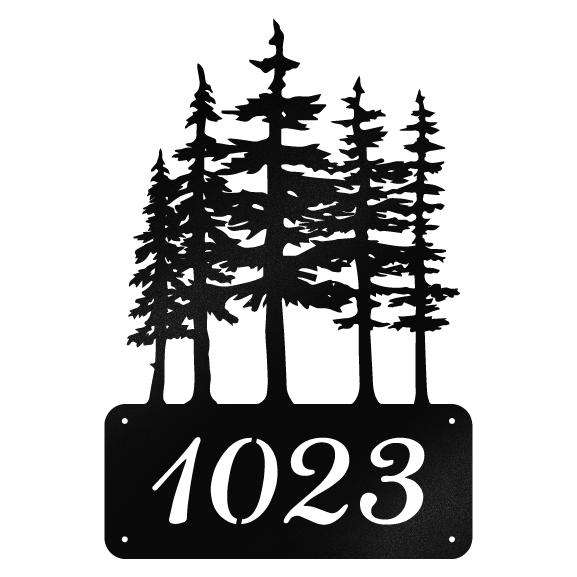 Tree Line Name/Address Sign