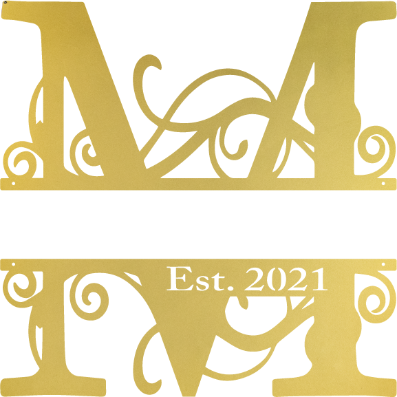 "M" Monogram with Established Date