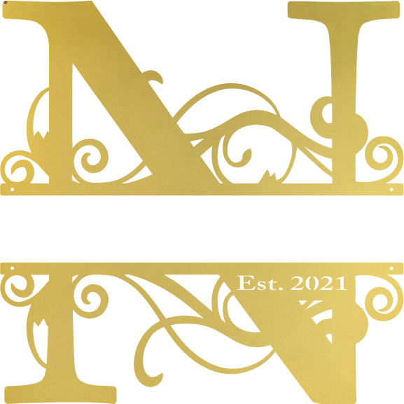 "N" Monogram with Established Date