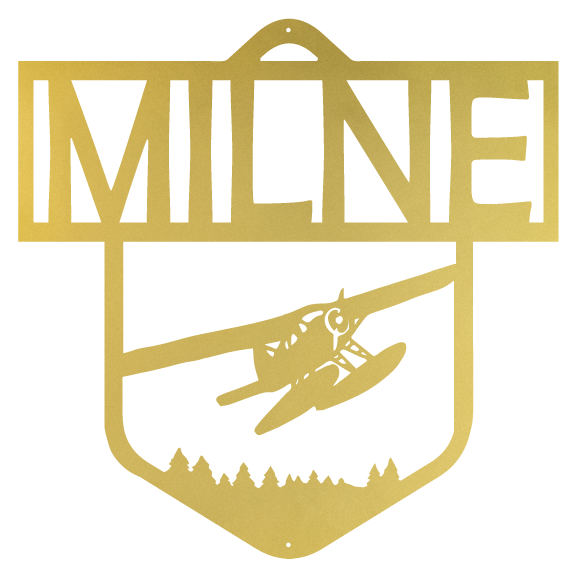 Personalized float plane sign