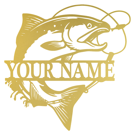 Salmon Fishing Monogram