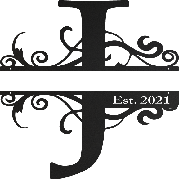 "J" Monogram with Established Date