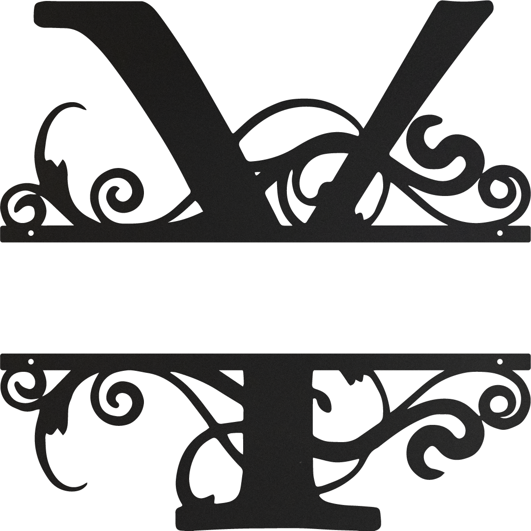 matte black y monogram