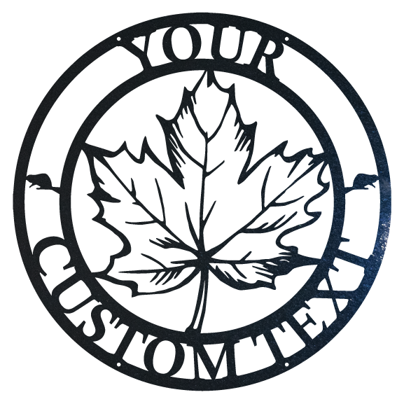 Personalized True North Maple Leaf