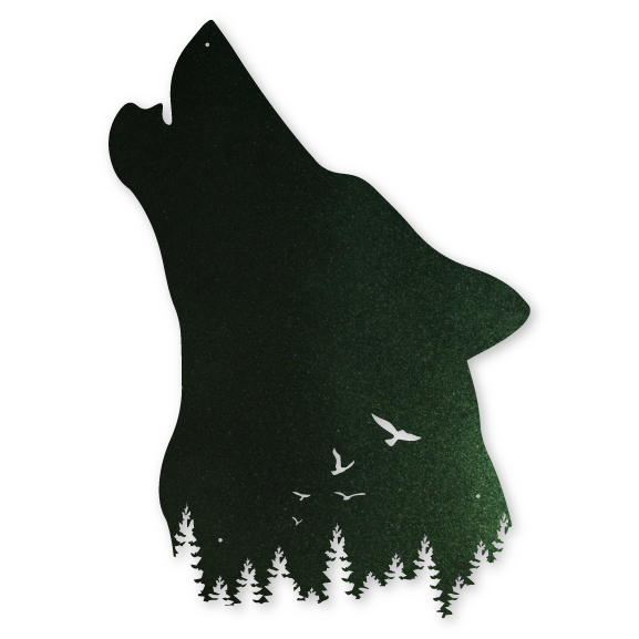 Wolf Head Forest Silhouette