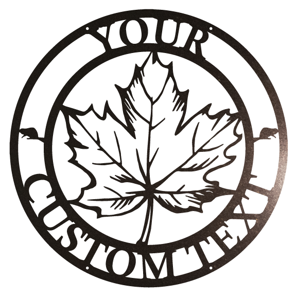 Personalized True North Maple Leaf
