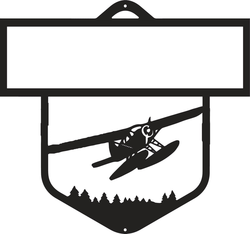 Personalized float plane sign