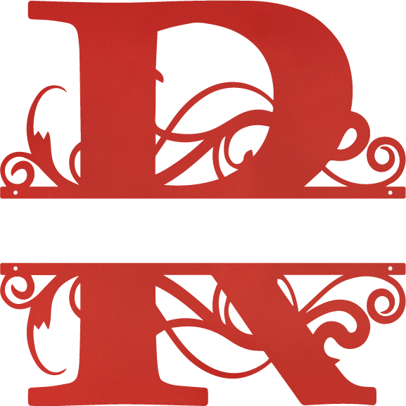 red r monogram