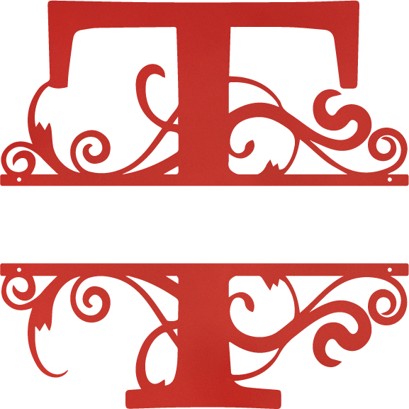 red T monogram