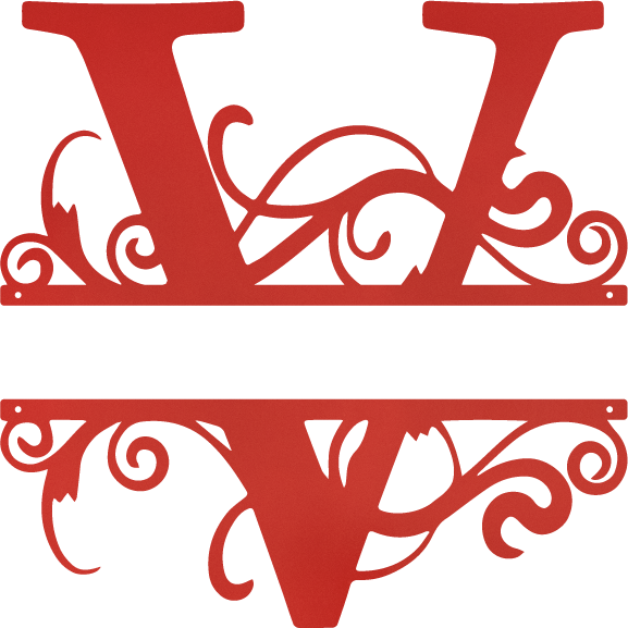 red V monogram