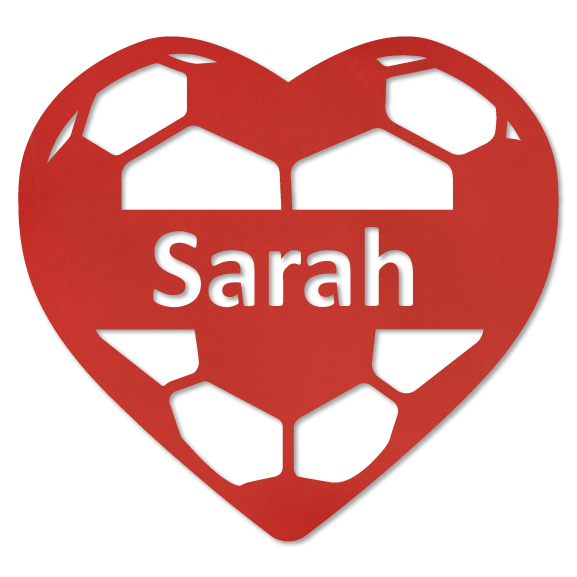 Soccer Heart Personalized