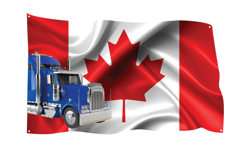 Trucker Canada Flag