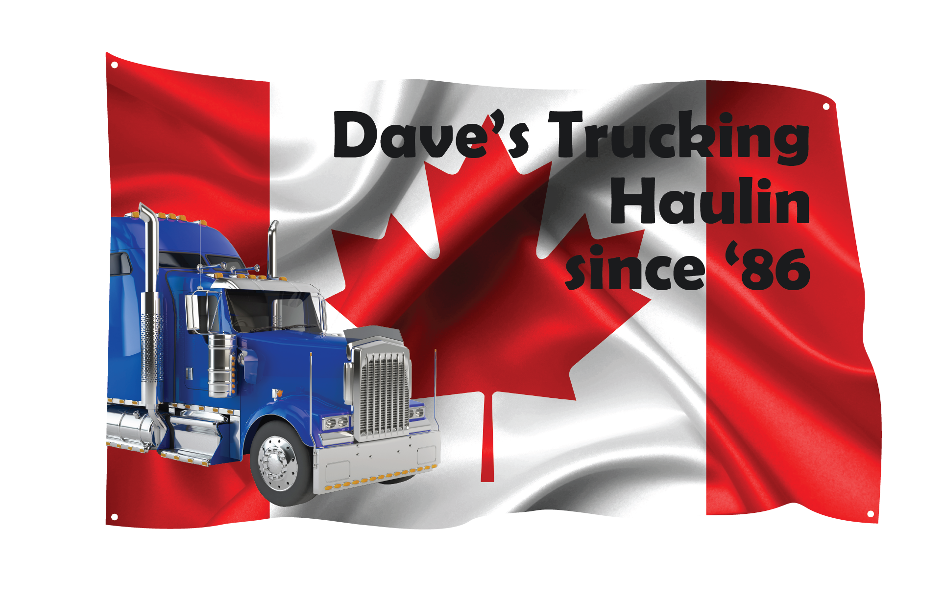 Trucker Canada Flag