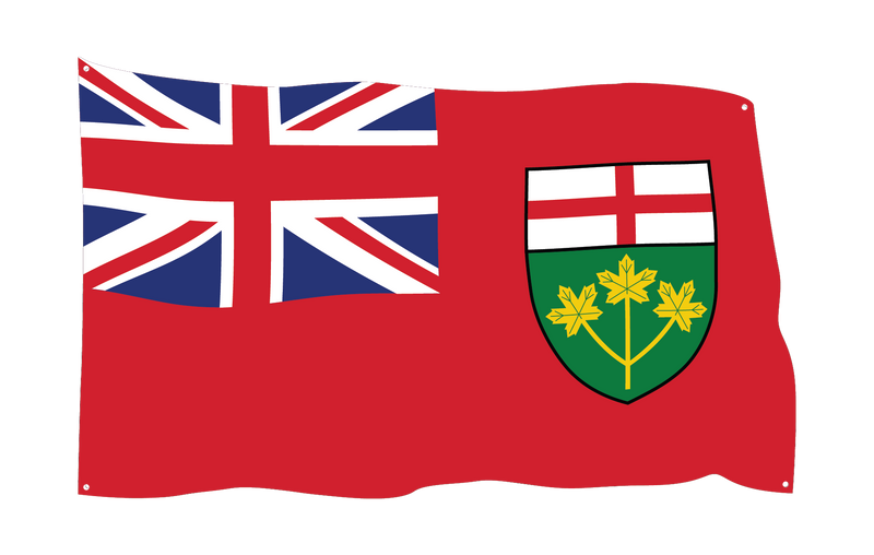 Waving Ontario Flag