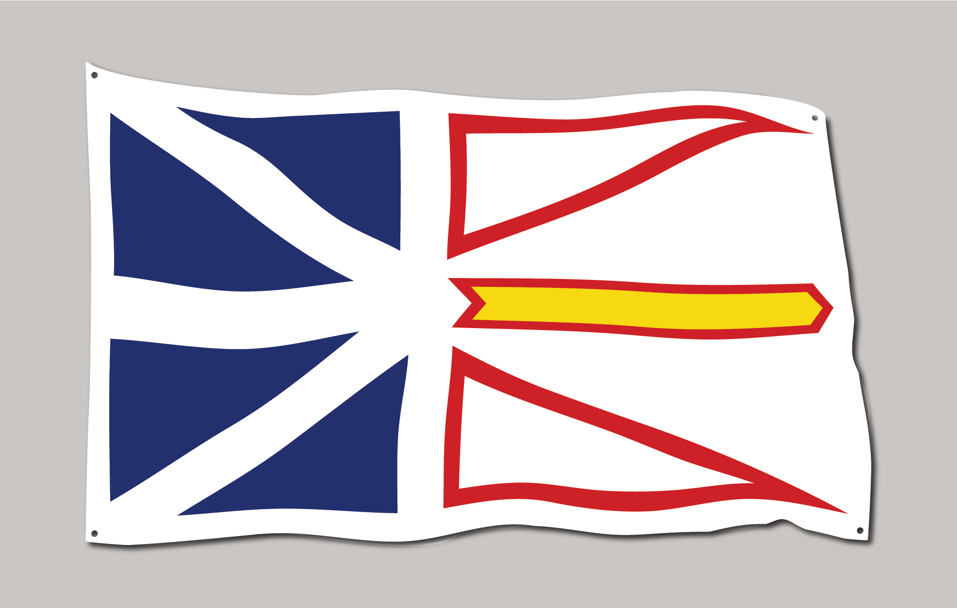 Waving Newfoundland Flag
