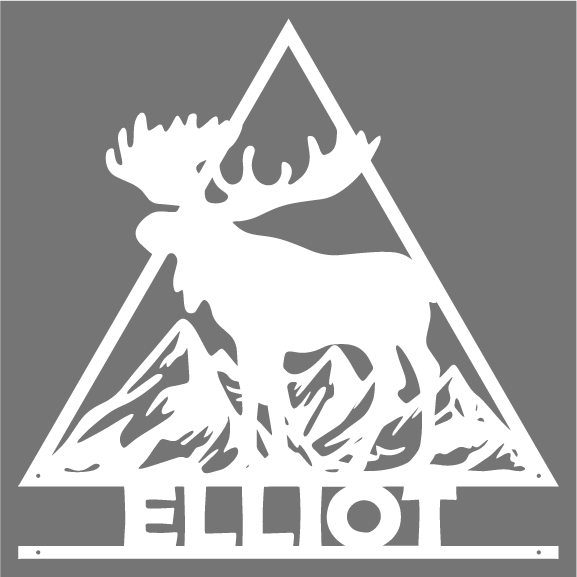 Moose Triangle Personalized