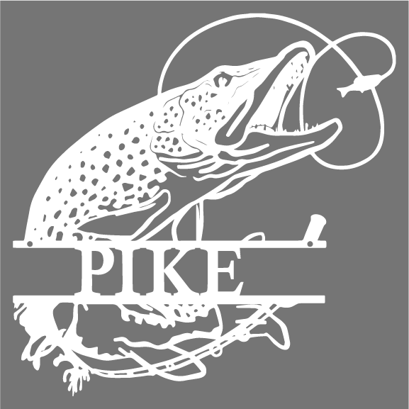 Pike Fish Monogram
