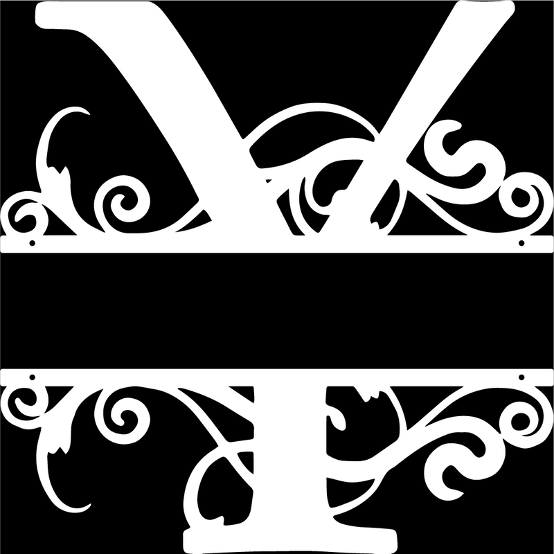 white Y monogram